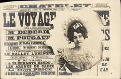 CPA Journaux Journal Le Voyage Theatre