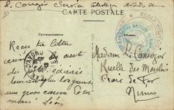 CPA Folklore Les chansons de Jean Rameau illustrees Les permissions Militaria