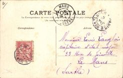 CPA Folklore Les chansons de Jean Rameau illustrees Jeune fille Berrichonne 