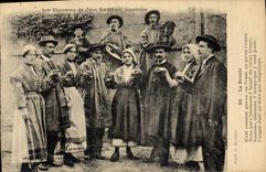 CPA Folklore Les chansons de Jean Rameau illustrees La Branle