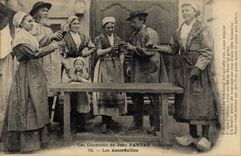 CPA Folklore Les chansons de Jean Rameau illustrees Les accordailles