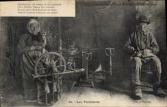CPA Folklore Les chansons de Jean Rameau illustrees Les vieillards