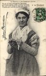 CPA Folklore Les chansons de Jean Rameau illustrees La Tricoteuse