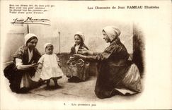 CPA Folklore Les chansons de Jean Rameau illustrees Les premiers pas Enfant Bebe