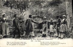 CPA Folklore Les chansons de Jean Rameau illustrees Le gue