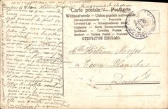 CPA Fantaisie Fleurs Fer a cheval 