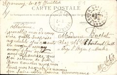 Vintage Postcard Folklore Wine Vineyards Moet Champagne and Chandon Station of electricity