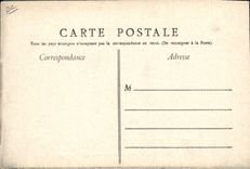 Postal Folclore Vino Viñedos Champaña Montebello Mareuil sobre Ay cerca Epernay Almacén