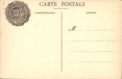 Postal Folclore Vino Viñedos Champaña Moet y Chandon las vendimias a Ay Champaña