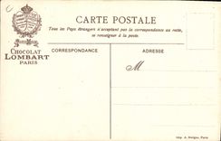 CPA Publicite Les arts du Feu Chocolat Lombart La Verrerie 