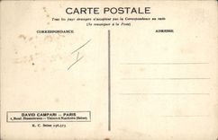 CPA Publicite Dolly Davis David Campari Paris