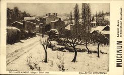 CPA Publicite Mucinum Laxatif doux reeducateur intestinal De Chasteauneuf Neige Salon 1931 Chantereau