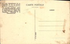 CPA Publicite La voie triomphale de la lumiere et de la radio Philips Paris Alexandre III 