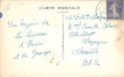 CPA Arbre La Louvesc Route sous bois Chemin des Sept Fayards