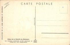 CPA Fantaisie Illustrateur Haffner Bateau de Guerre Debut de la bataille de Beveziers 