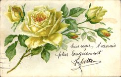 CPA Fantaisie Fleurs 