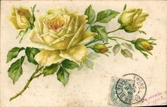 CPA Fantaisie Fleurs 