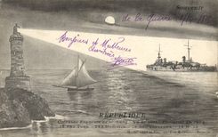CPA Phare Repuclique Cuirasse Francais de 1er Rang 