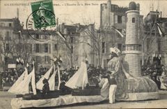 CPA Phare Aix en Provence L'escadre de la Mere noire Bateaux Carnaval 