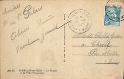 Vintage Postcard Headlight St Palate on Sea Concie and the Primavera villa