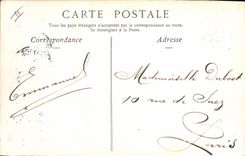 Vintage Postcard Headlight Treport Gulls