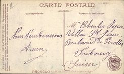 CPA Militaria Une batterie de 130mm 