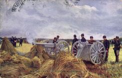 CPA Militaria Notre glorieux 75 Canon 