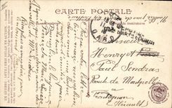 CPA Militaria Artillerie belge en action 