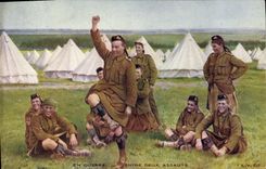 CPA Militaria Entre deux assauts 