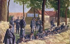 CPA Militaria Belges dans les tranchees 