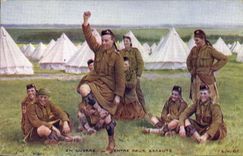 CPA Militaria Entre deux assauts 