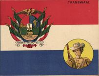 CPA Drapeau Femme Transwaal Transval Afrique du Sud