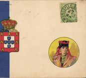 CPA Drapeau Femme Portugal