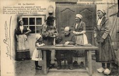 CPA Folklore Les chansons de Jean Rameau illustrees Le contrat