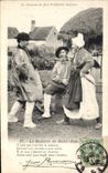 CPA Folklore Les chansons de Jean Rameau illustrees La Bourree de Saint Just 
