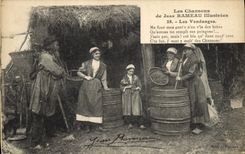 CPA Folklore Les chansons de Jean Rameau illustrees Les Vendanges