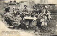 CPA Folklore Les chansons de Jean Rameau illustrees Vire Midi