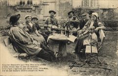 CPA Folklore Les chansons de Jean Rameau illustrees Vire Midi