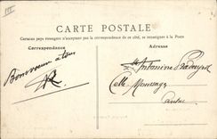 Postal Folclore las canciones de Jean Ramo ilustradas San Amand Bourges Sancerre Chateauroux