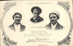 CPA Folklore Les chansons de Jean Rameau illustrees Les Berrichons