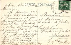 Postal Folclore las canciones de Jean Ramo ilustradas los De la región de Berry