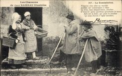 CPA Folklore Les chansons de Jean Rameau illustrees La Commission
