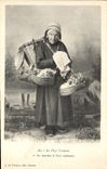 CPA Folklore Au Pays Creusois Femme 