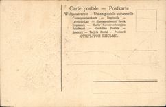 CPA Fantaisie Fleurs Bateau Voilier 