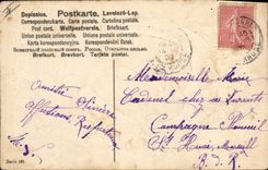 CPA Fantaisie Fleurs Fer a cheval 