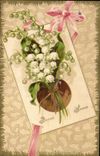 CPA Fantaisie Fleurs Muguet 
