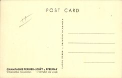 CPA Folklore Vin Vendange Champagne Perrier Jouet Epernay Venerables bouteilles