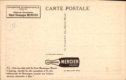 CPA Folklore Vin Vendange Champagne Mercier Epernay Une des caves