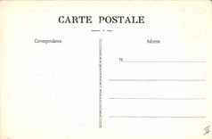 Postal Folclore Vino Vendimia Champaña Ruinart Calle de los Gredales Reims una esquina de los gredales Botellas sobre pupitres