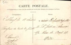 Postal Folclore Vino Vendimia Champaña los portadores CUMBRE